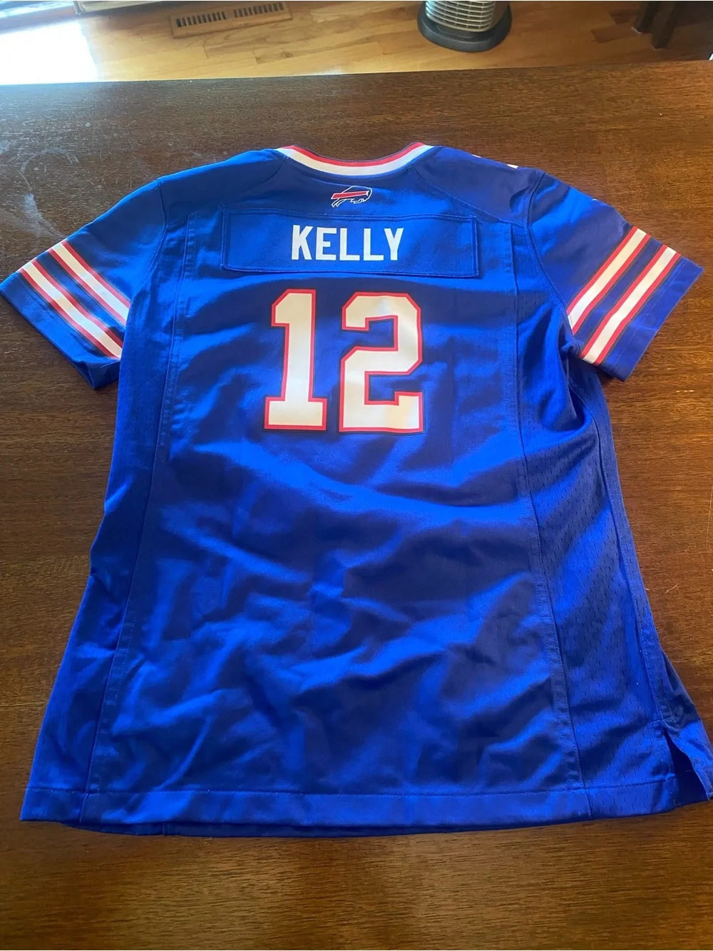 Nike Jim Kelly #12 Buffalo Bills NFL Football Jersey On Field youth Medium EUC